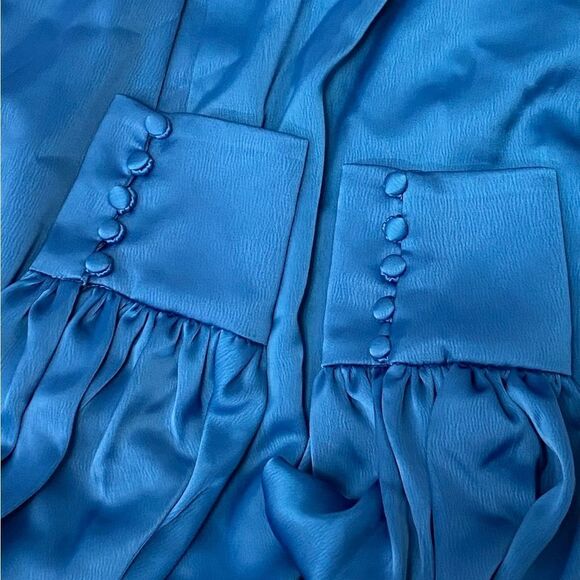 Theia Jodi Bishop Sleeve Faux-Wrap Shirtdress size 14 - Picture 13 of 13